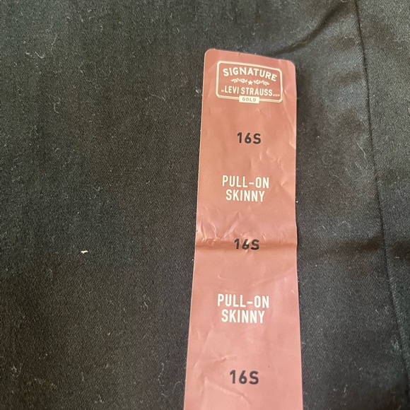 LEVI STRAUSS WOMEN’S SZ 16 LEVI’S NWT BLACK JEANS PULL ON  #355 - Picture 5 of 6